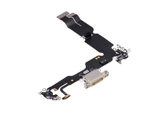 Charging Port for iPhone 15 Plus (Purple)-Yellow Charging Port for iPhone 15 Plus (Purple)-Yellow